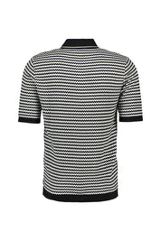 Strickpoloshirt CIFLAVIEN aus Baumwollmix - 69-dunkelblau - Blau