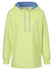 Sweathoodie aus Baumwolle - 474864-lime / sky blue - Gelb
