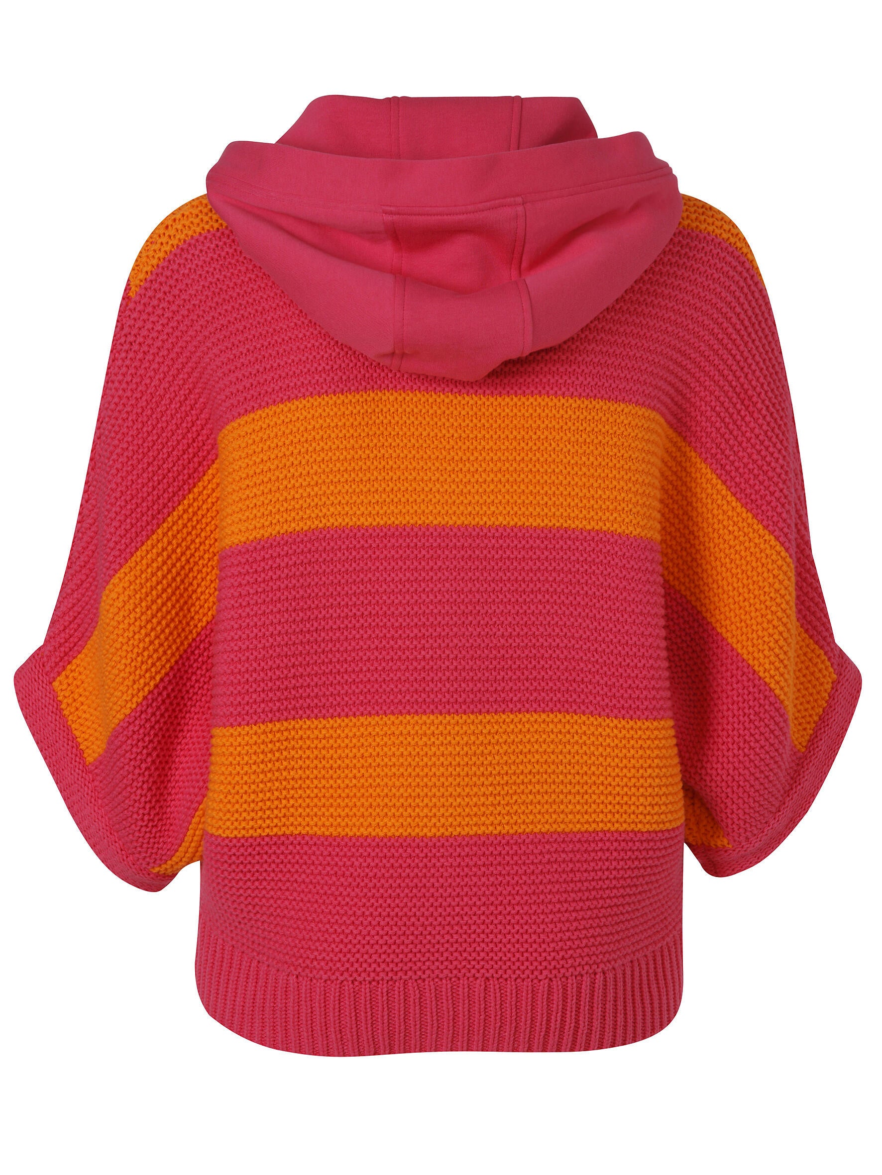 Strickjacke mit Kapuze - 674374-fuchsia /orange - Pink