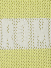 Strickpullover aus Baumwollmix - 474954-lime / offwhite - Grün