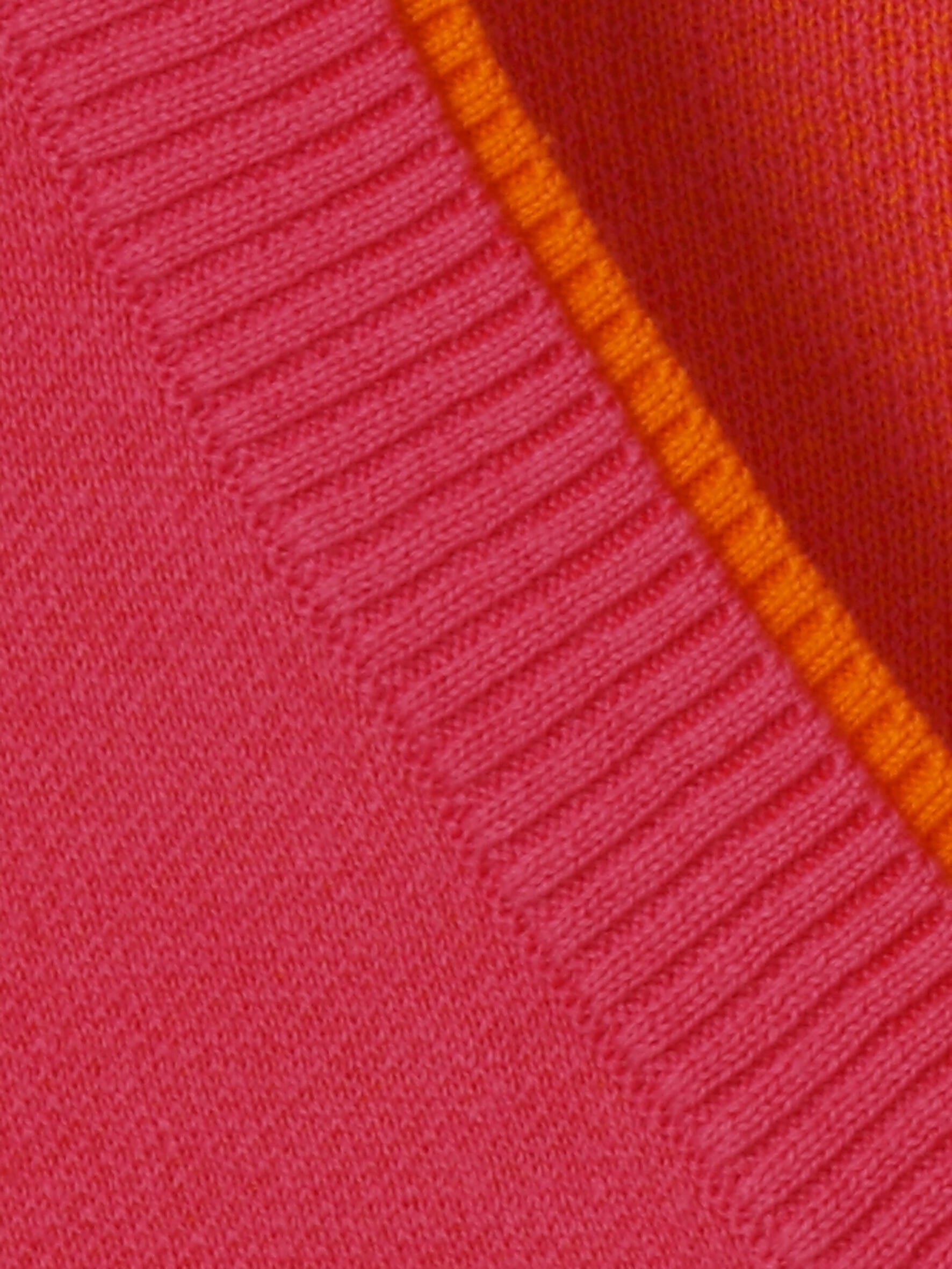 Strickpullover aus Baumwolle - 674374-fuchsia /orange - Pink