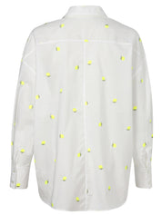 Bluse aus Baumwolle - 997-white multicolor - Weiß