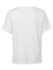 T-Shirt aus Baumwolle - 997-white multicolor - Weiß