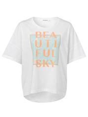 T-Shirt aus Baumwolle - 997-white multicolor - Weiß