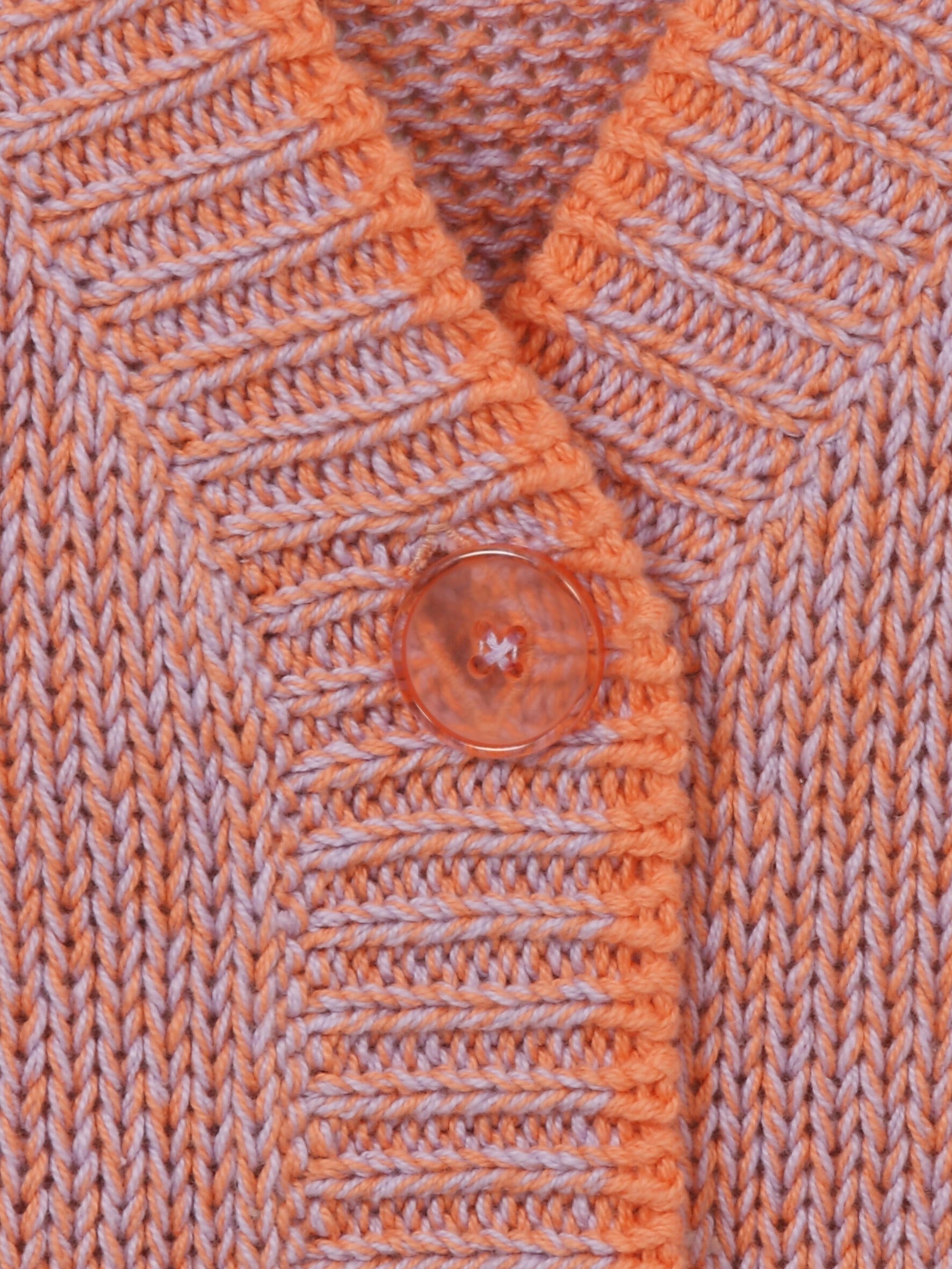 Strick-Cardigan aus Baumwolle - 264384-lilac / coral - Violett