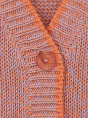 Strick-Cardigan aus Baumwolle - 264384-lilac / coral - Violett