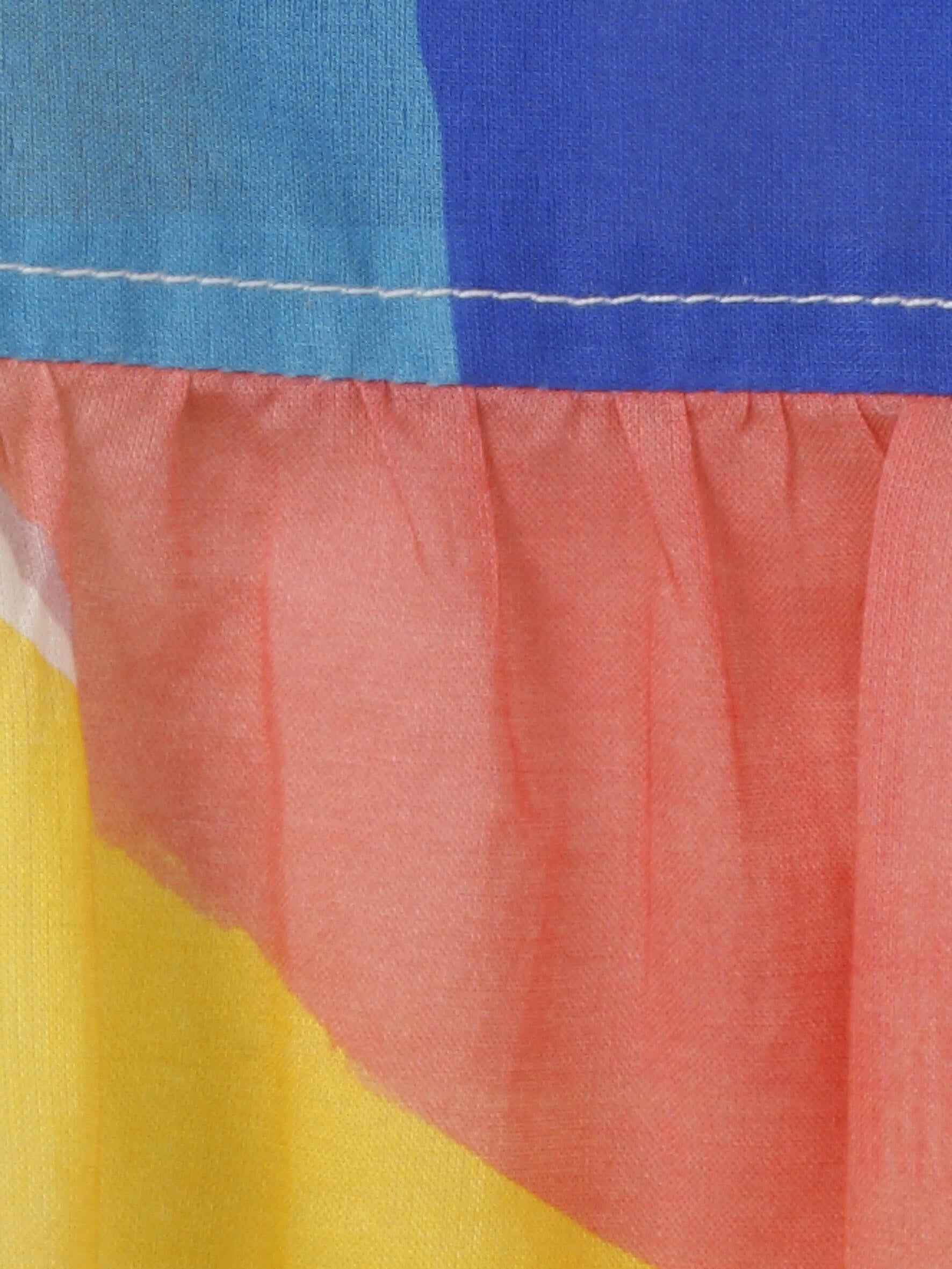 Bluse aus Baumwolle - 847-river blue multicol - Mehrfarbig