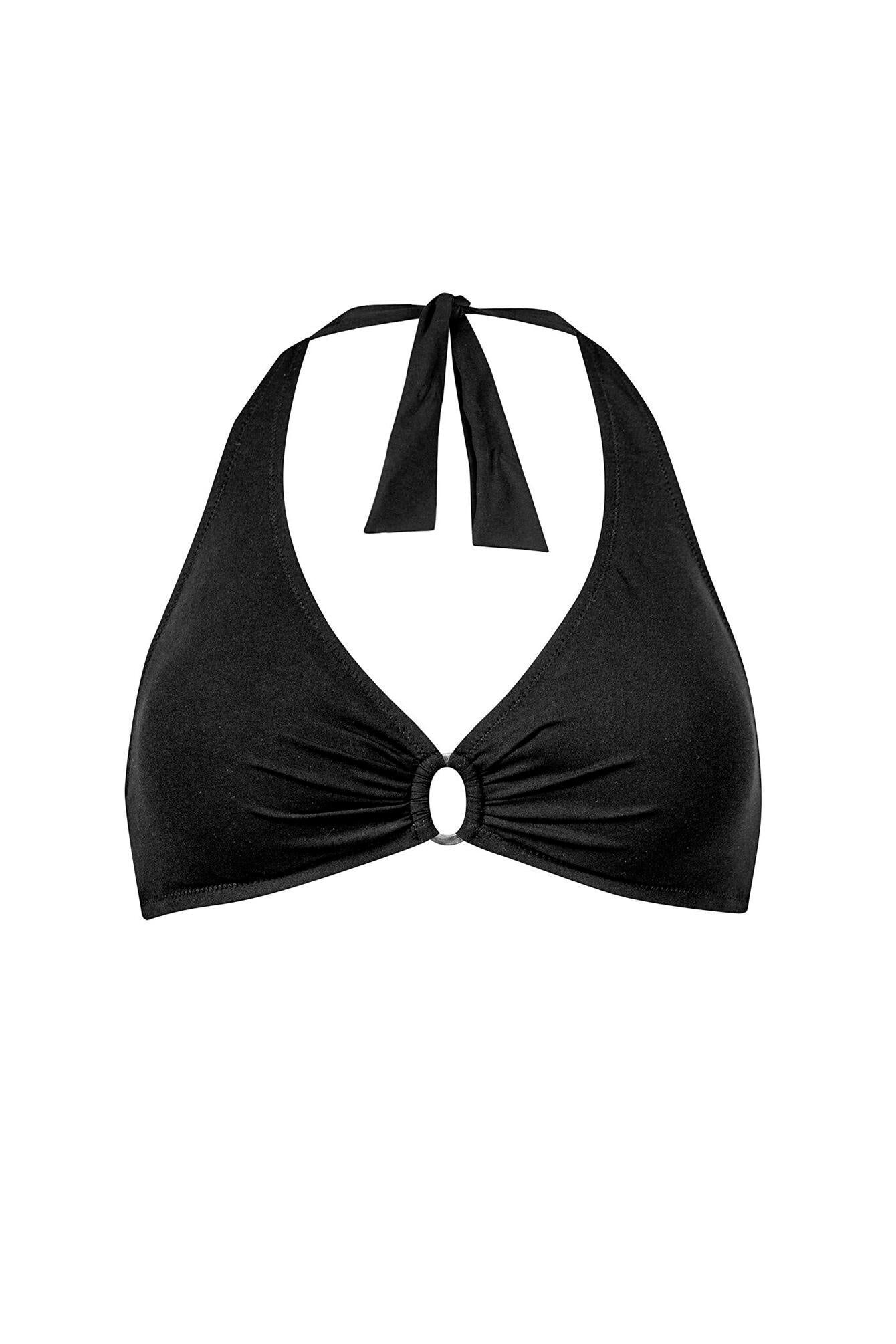 Bikini Neckholder-Top THE CORE - 909-DEEP BLACK - Schwarz