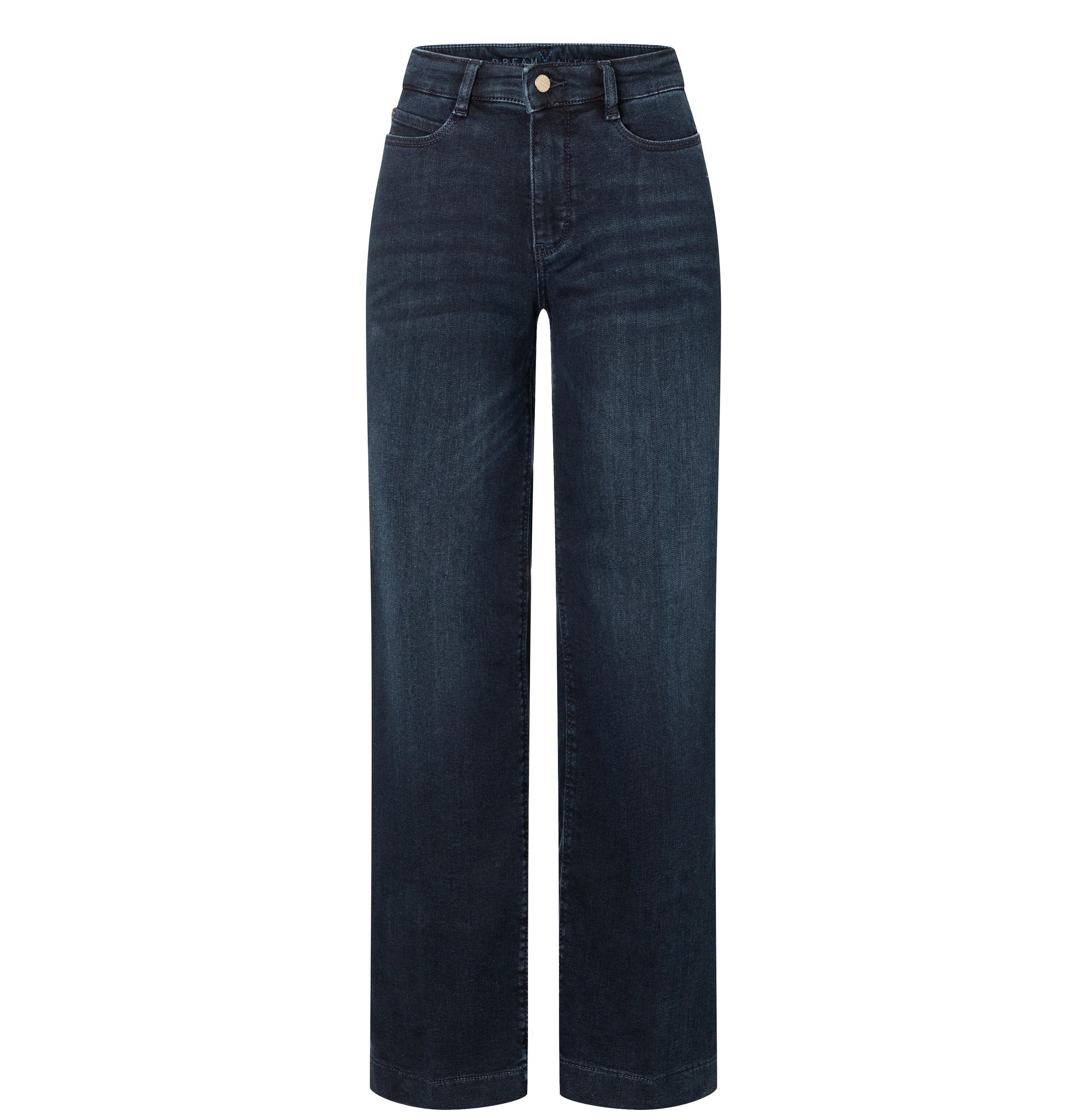 Jeans Wide Leg - D858 midnight blue wash - Blau