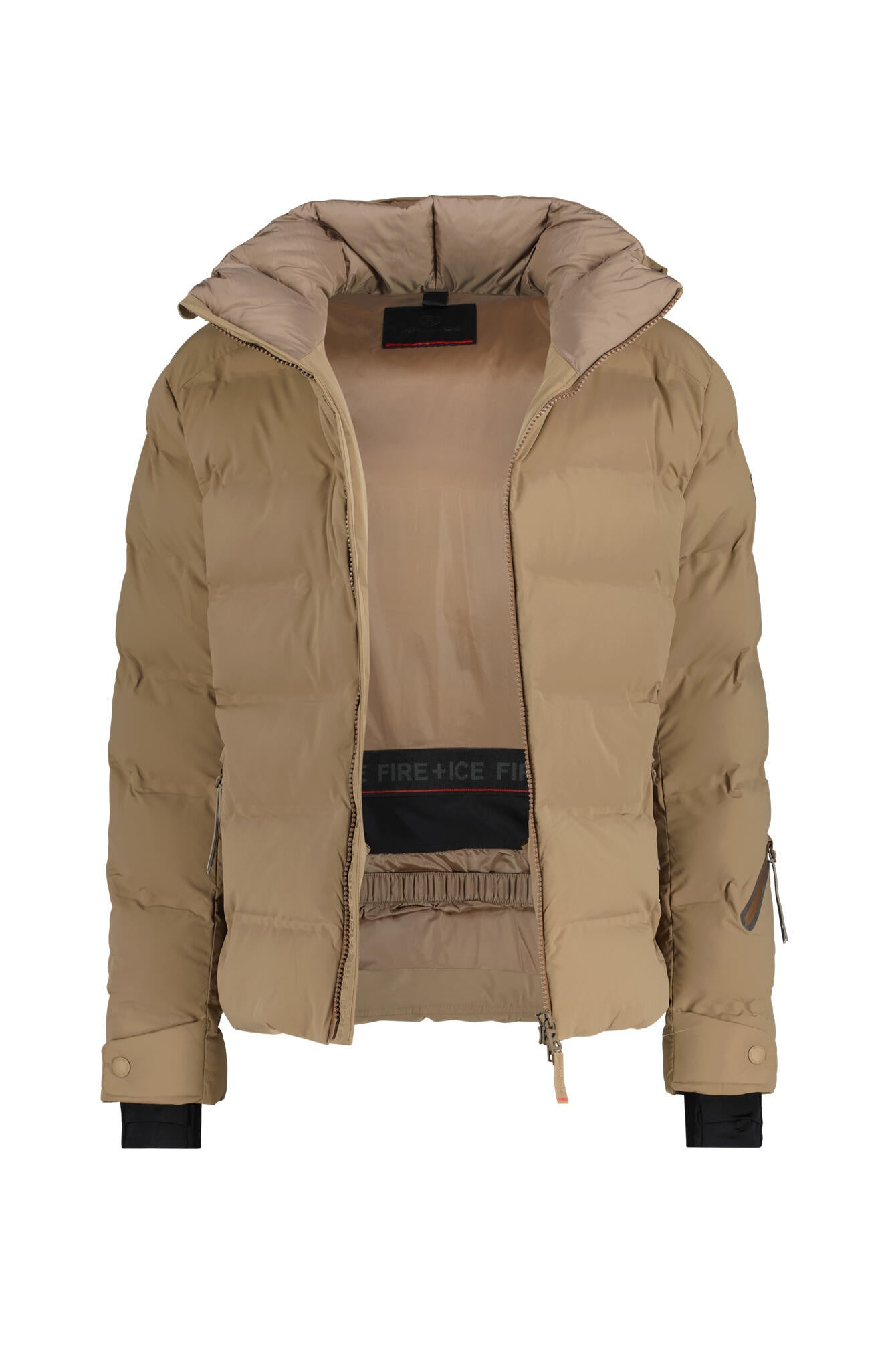 Skijacke TEC-LUKA mit Kapuze - 819 - Braun