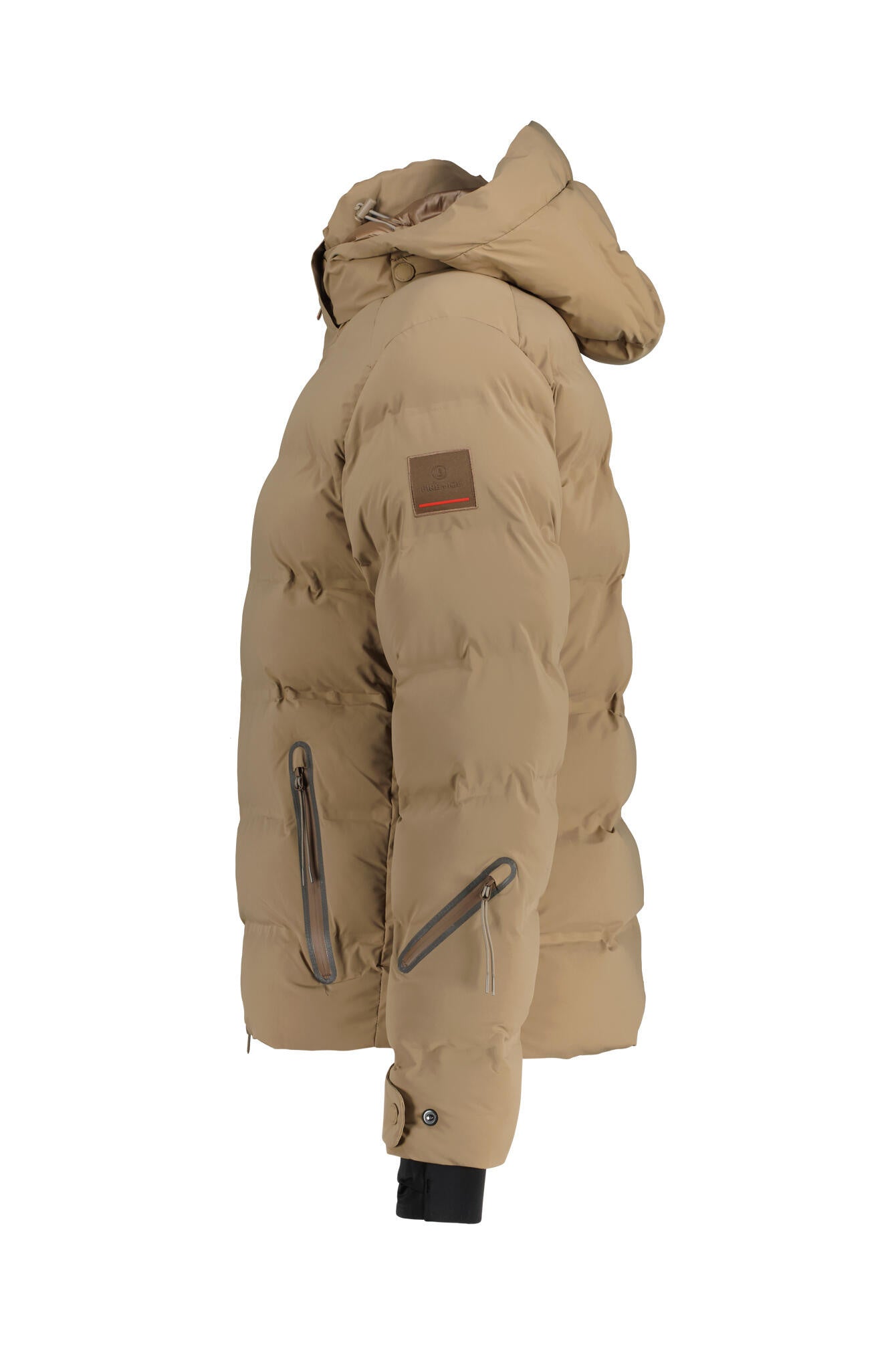 Skijacke TEC-LUKA mit Kapuze - 819 - Braun