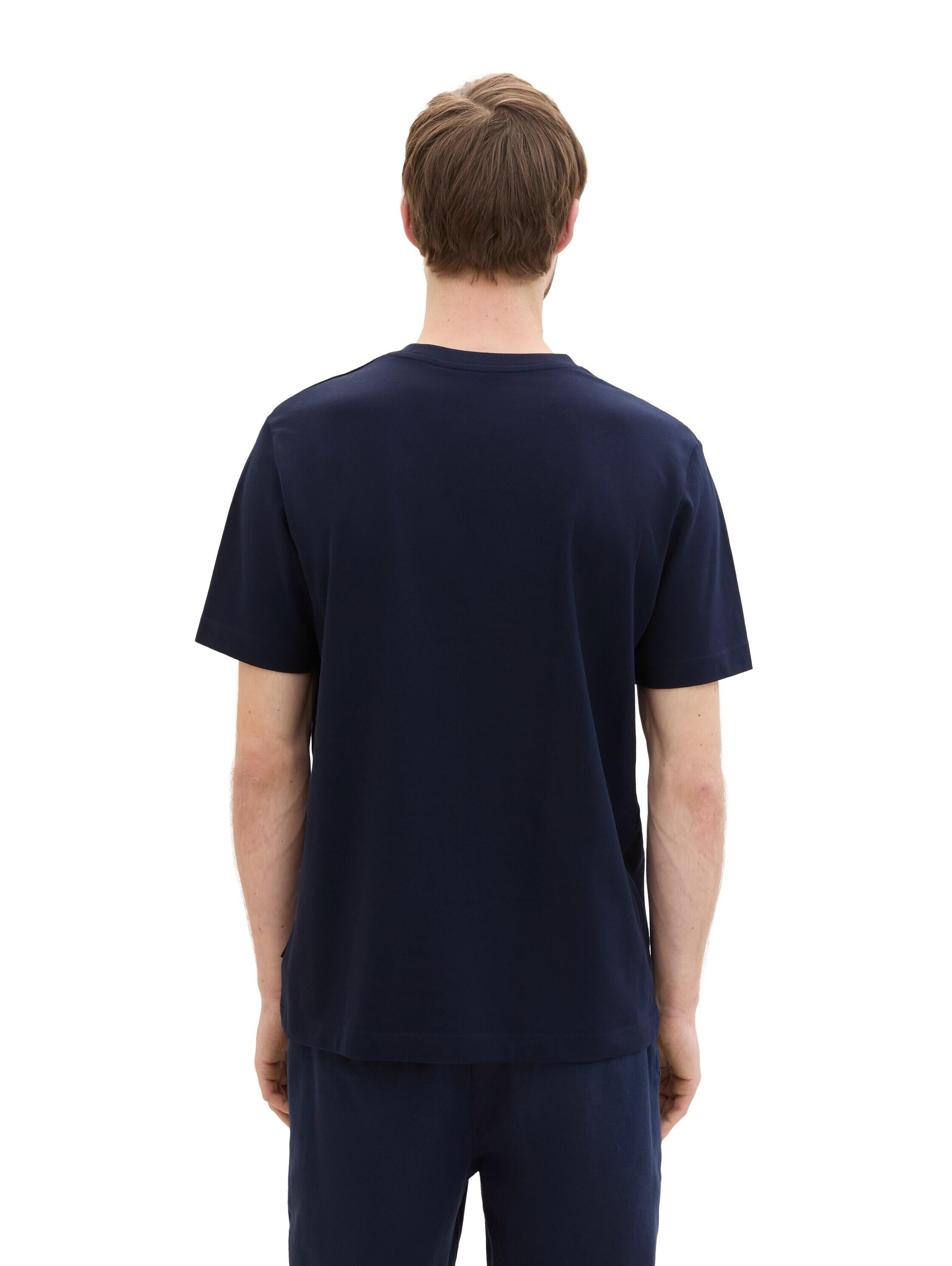 T-Shirt aus Baumwolle - 10668-sky captain blue - Blau