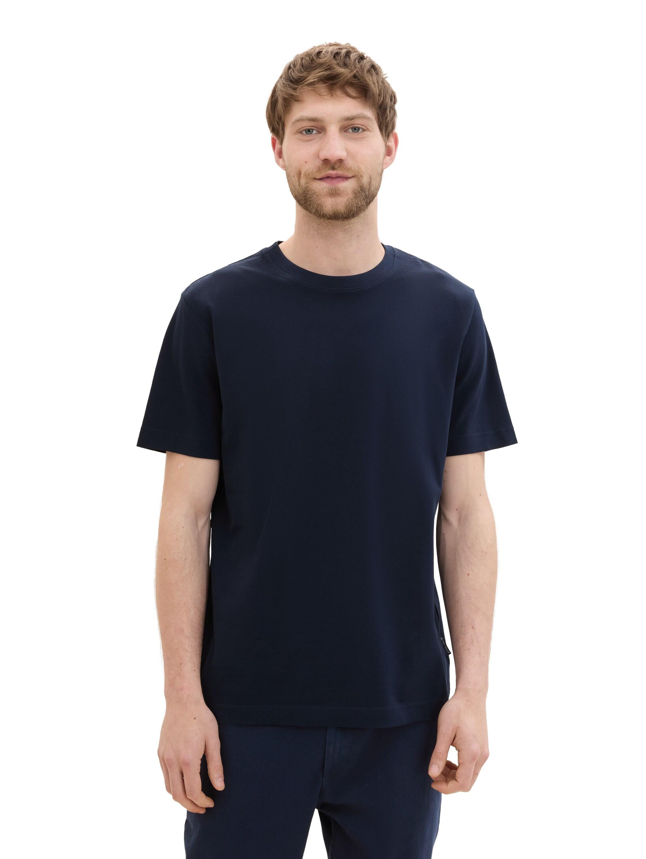 T-Shirt aus Baumwolle - 10668-sky captain blue - Blau