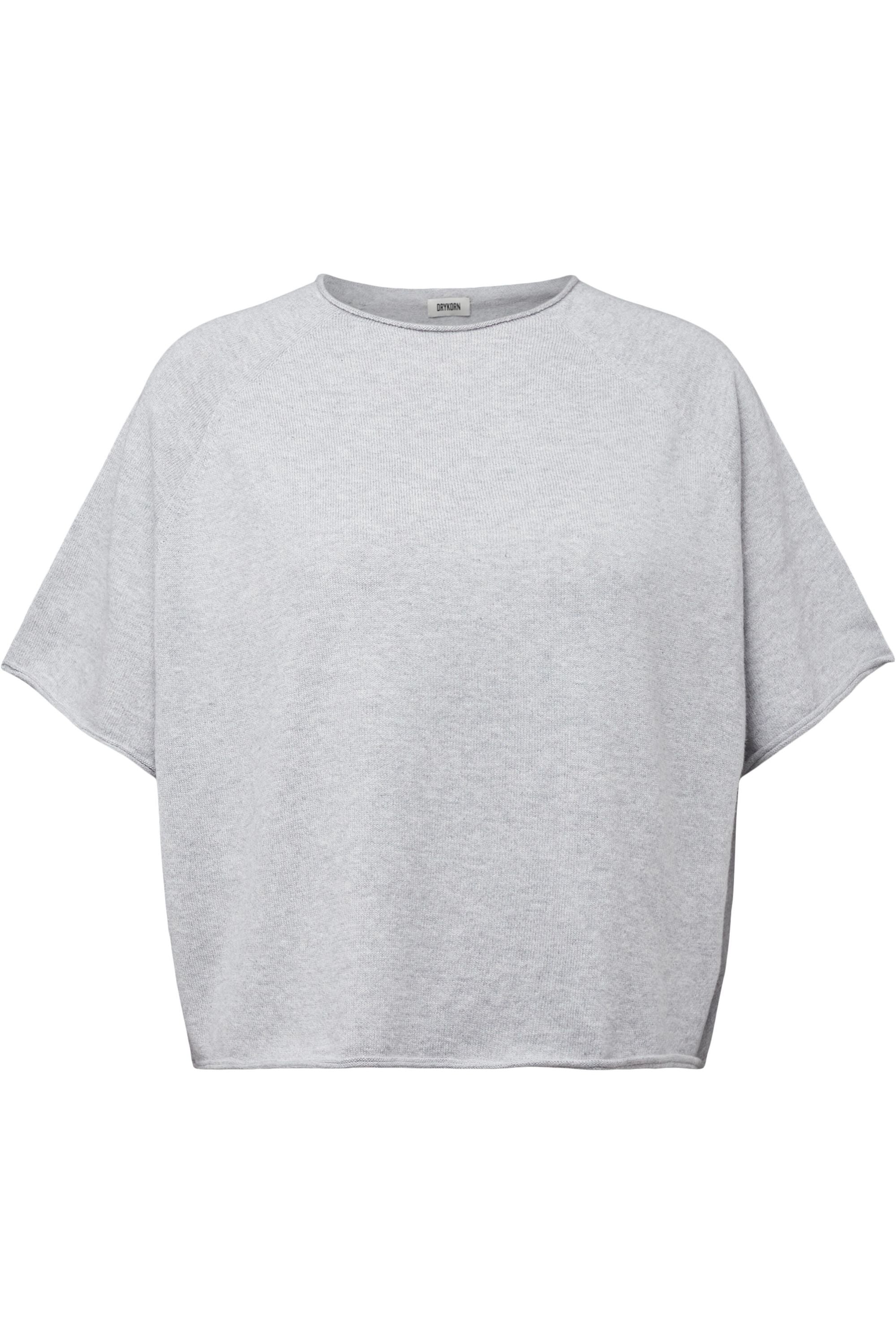 Strick-T-Shirt Oversized Fit - 6608 - Grau