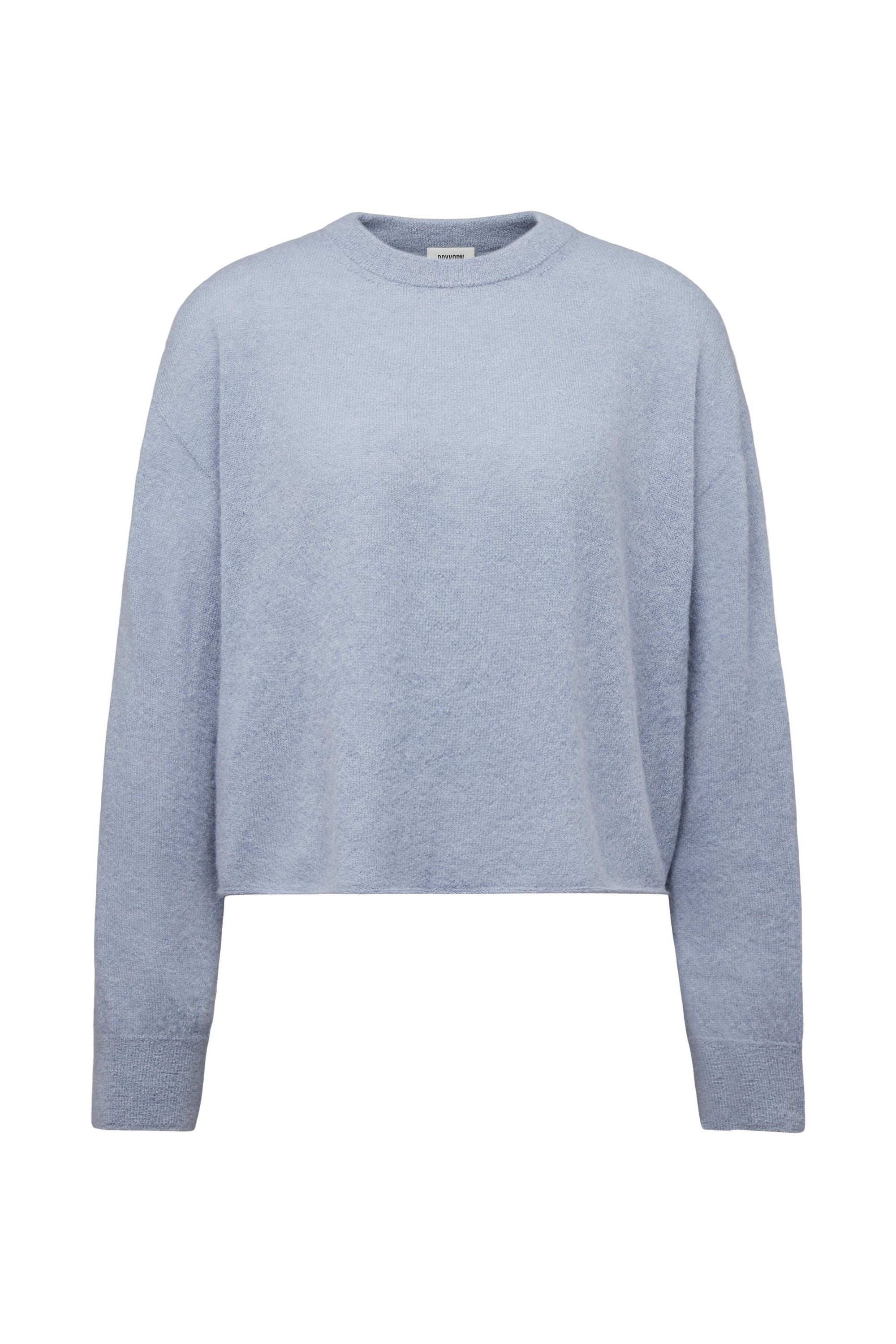 Strickpullover aus Alpaka - 3605 - Blau