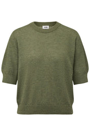 Strickshirt  SANIDY aus Alpaka - 2117 - Grün