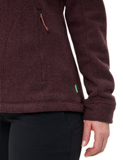 Fleecejacke SKOMER WINTER mit Stehkragen - 318-dark oak - Rot