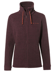 Fleecejacke SKOMER WINTER mit Stehkragen - 318-dark oak - Rot