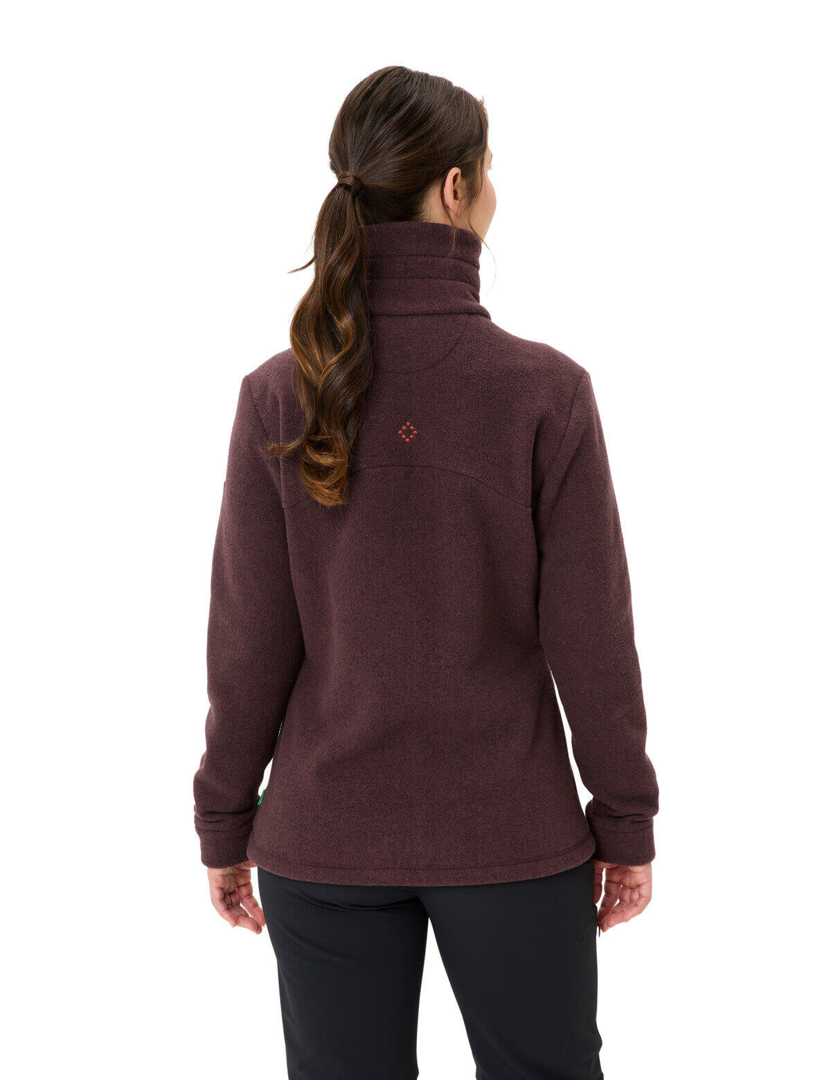 Fleecejacke SKOMER WINTER mit Stehkragen - 318-dark oak - Rot