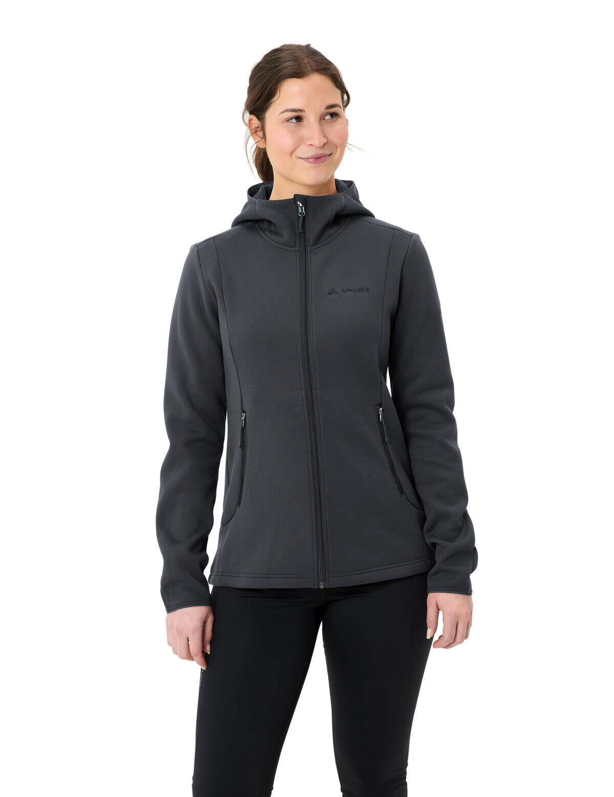 Fleecejacke IDRIS mit Kapuze - 678-phantom black - Grau