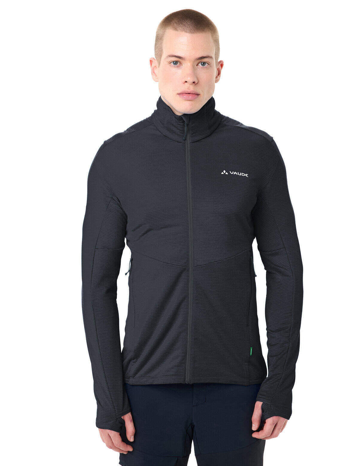Fleecejacke SCOPI II mit Stehkragen - 678-phantom black - Schwarz