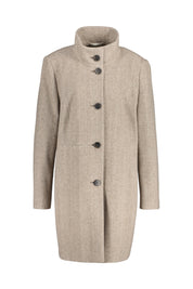 Mantel aus Wolle - 7016 - Beige
