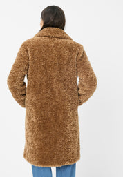 Teddymantel aus Fun Fur - 0012 - Beige