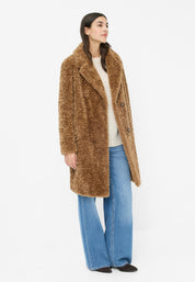 Teddymantel aus Fun Fur - 0012 - Beige