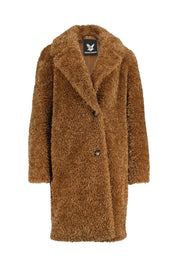 Teddymantel aus Fun Fur - 0050 - Braun