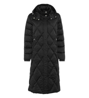 Daunenmantel mit Kapuze - 0100 - Schwarz