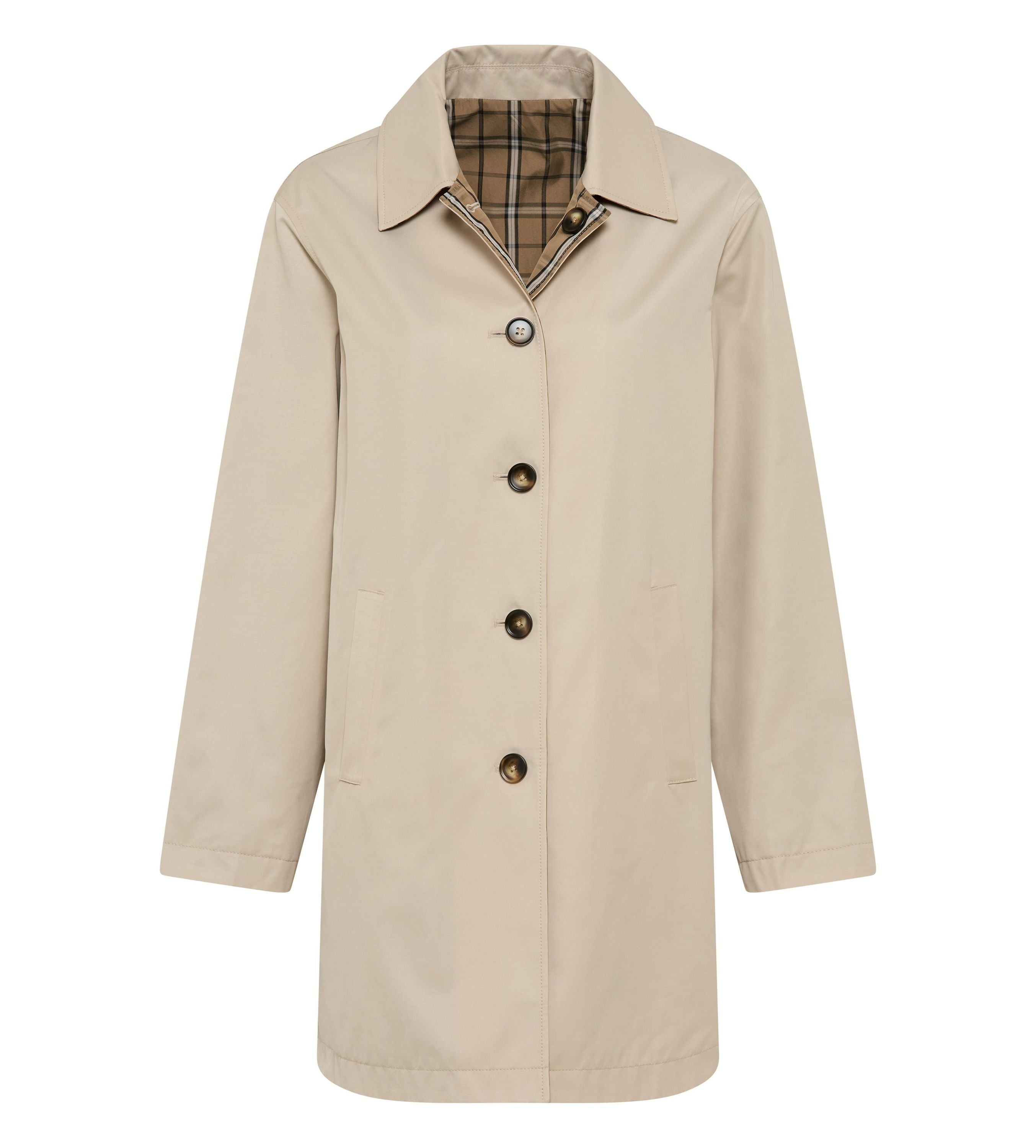 Mantel aus Baumwollmix - 0011 - Beige