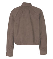 Blouson-Jacke aus Velours - 0019 - Braun