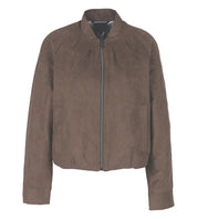 Blouson-Jacke aus Velours - 0019 - Braun