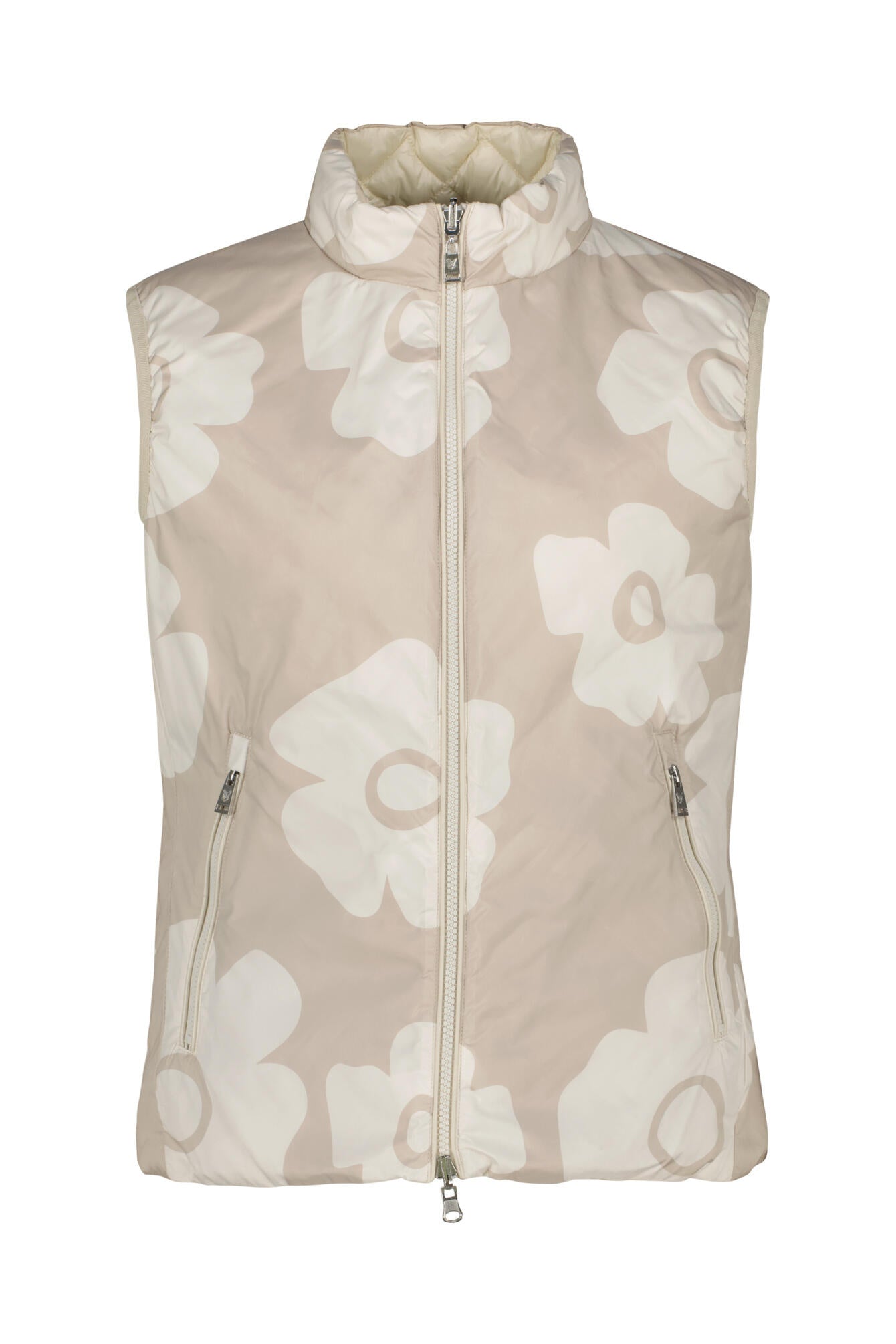 Wende-Weste mit Stehkragen - 7012 - Beige