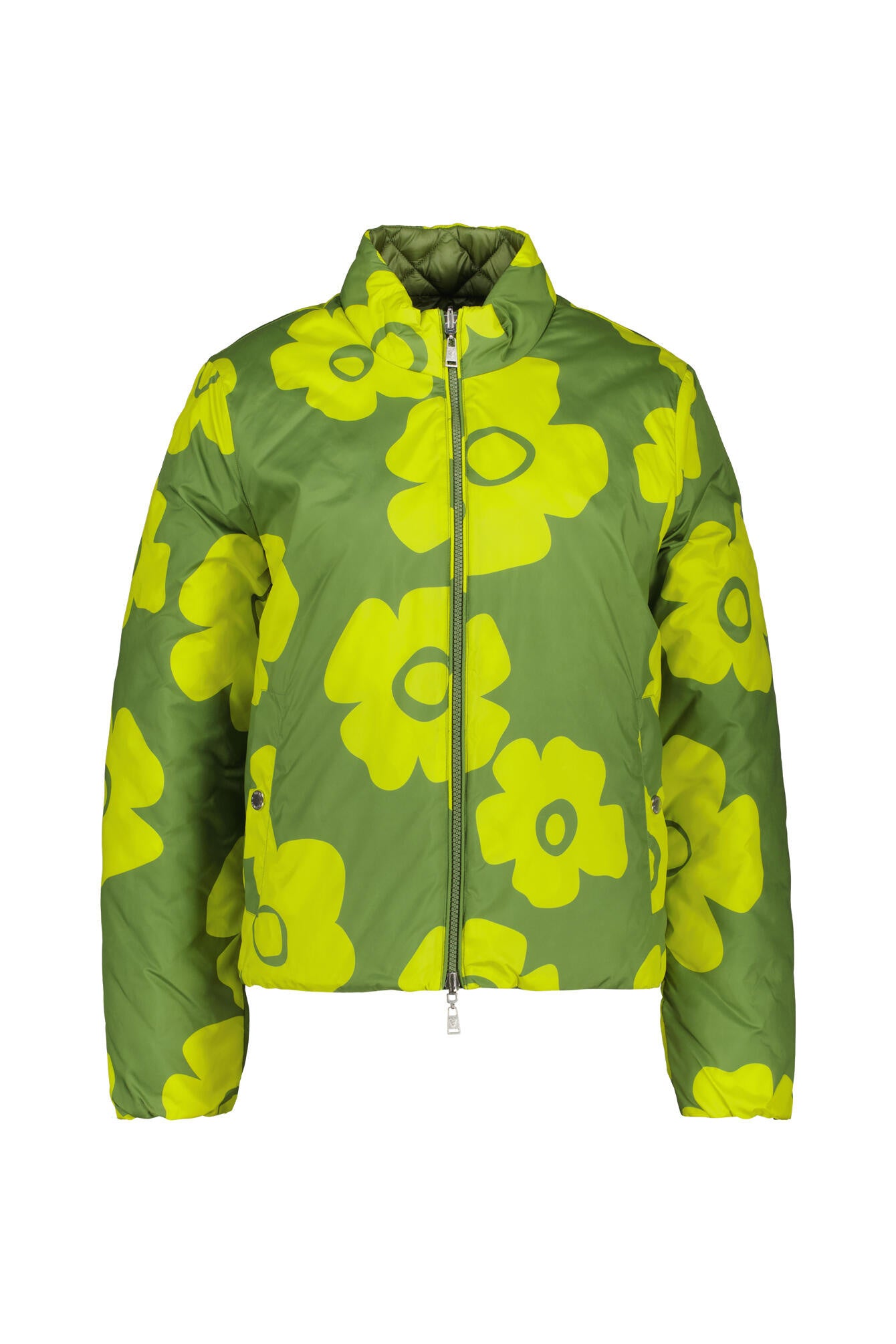 Wende-Steppjacke TAHITI mit Stehkragen - 7033 - Grün