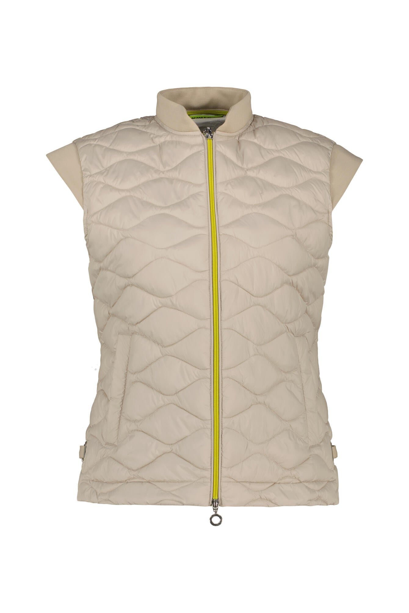 Steppweste mit Bündchenkragen - 0012 - Beige