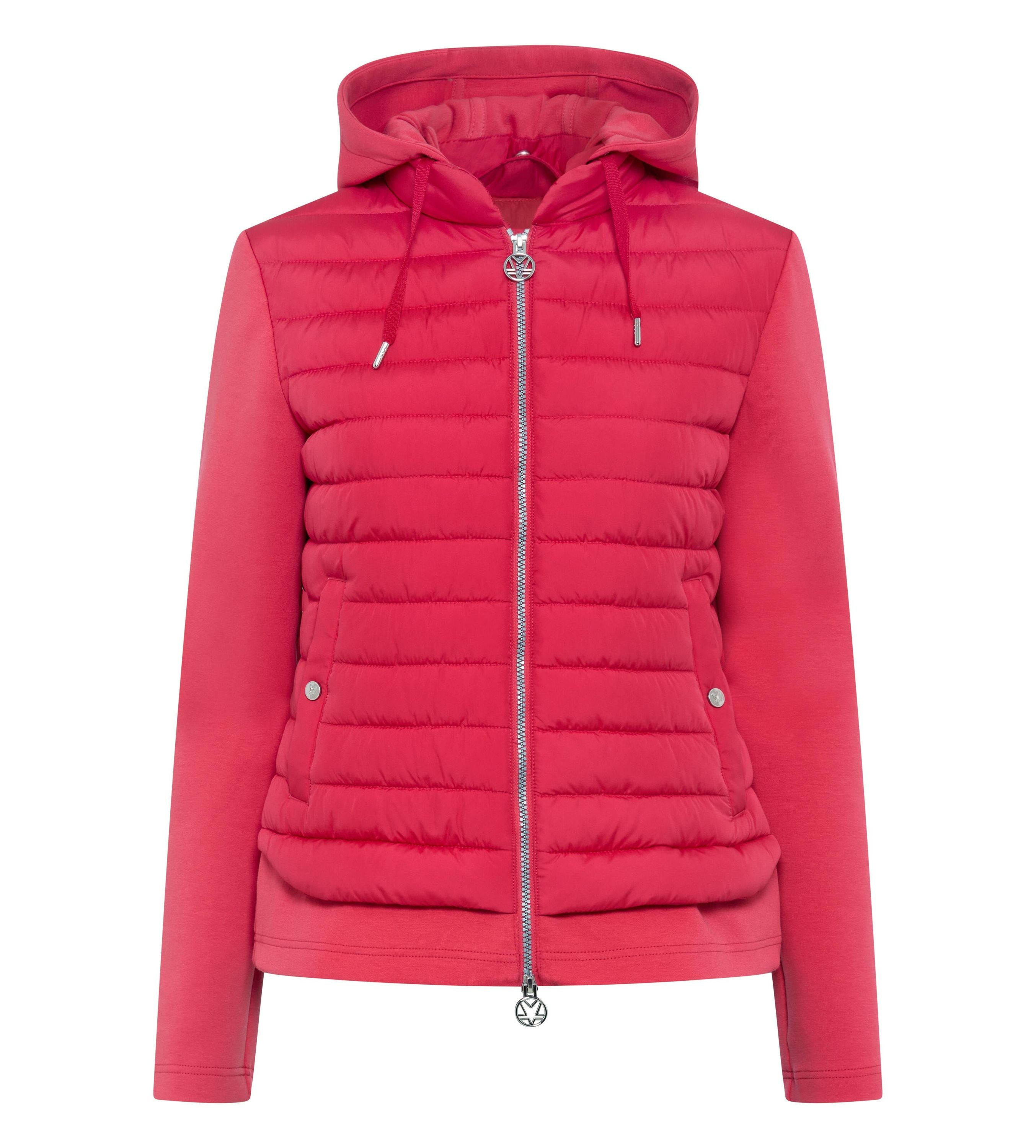 Hybrid-Steppjacke mit Kapuze - 0074 - Pink