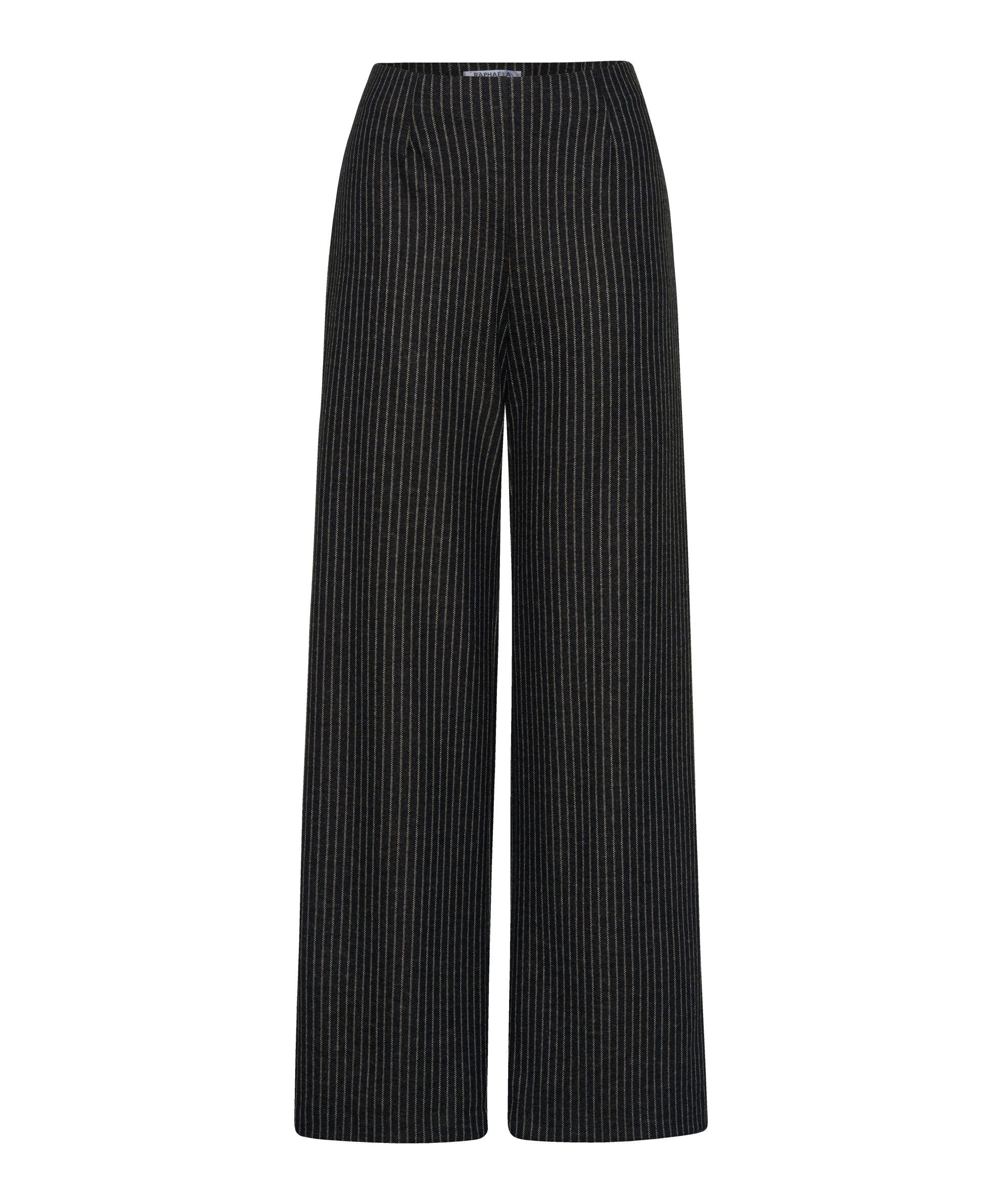 Wide Leg Hose - 02-BLACK - Grau