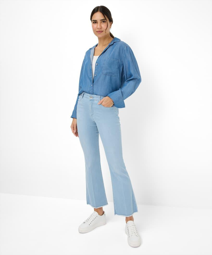 Schlaghose Shakira - 28-USED LIGHT BLUE - Blau