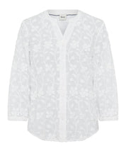 Schlupfbluse VELIA aus Baumwolle - 99-white - Weiß