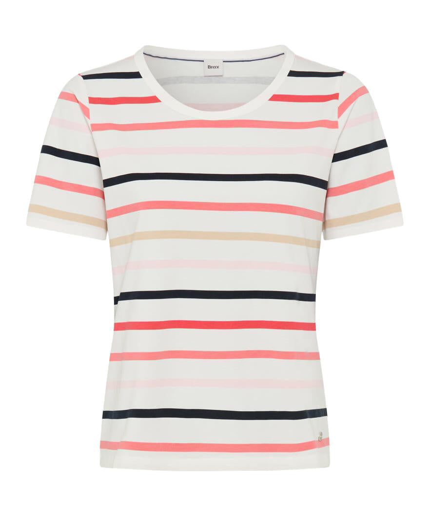 T-Shirt CLARINA gestreift - 45-45 - Rot