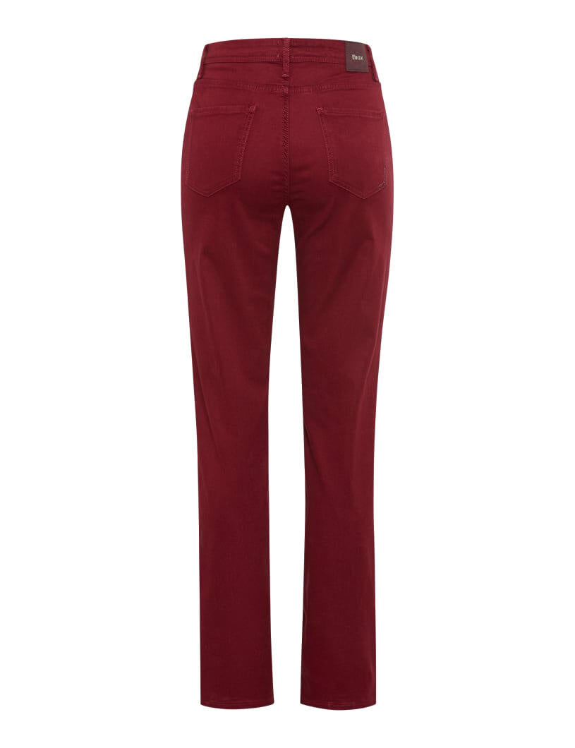 Chinohose CAROLA Feminine Fit - 40-MULBERRY - Rot
