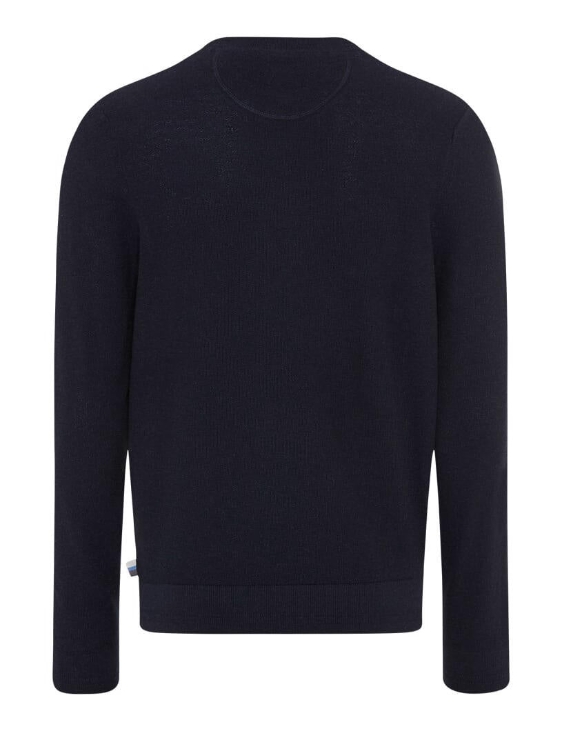 Strickpullover RICK aus Baumwollmix - 23-navy - Blau