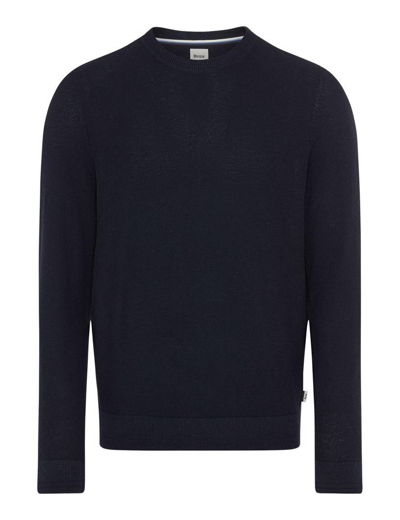 Strickpullover RICK aus Baumwollmix - 23-navy - Blau
