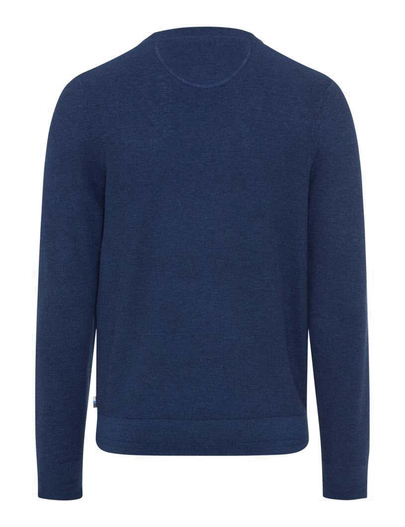 Strickpullover RICK aus Baumwollmix - 25-cove - Blau