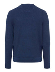 Strickpullover RICK aus Baumwollmix - 25-cove - Blau