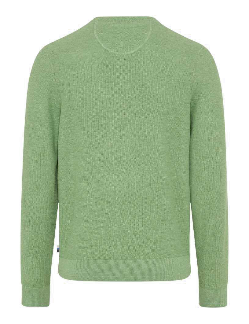 Strickpullover RICK aus Baumwollmix - 37-herb - Grün