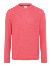 Strickpullover RICK aus Baumwollmix - 85-coral - Rosa