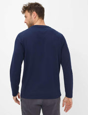 Langarmshirt TIMON aus Baumwollmix - 24-universe - Blau