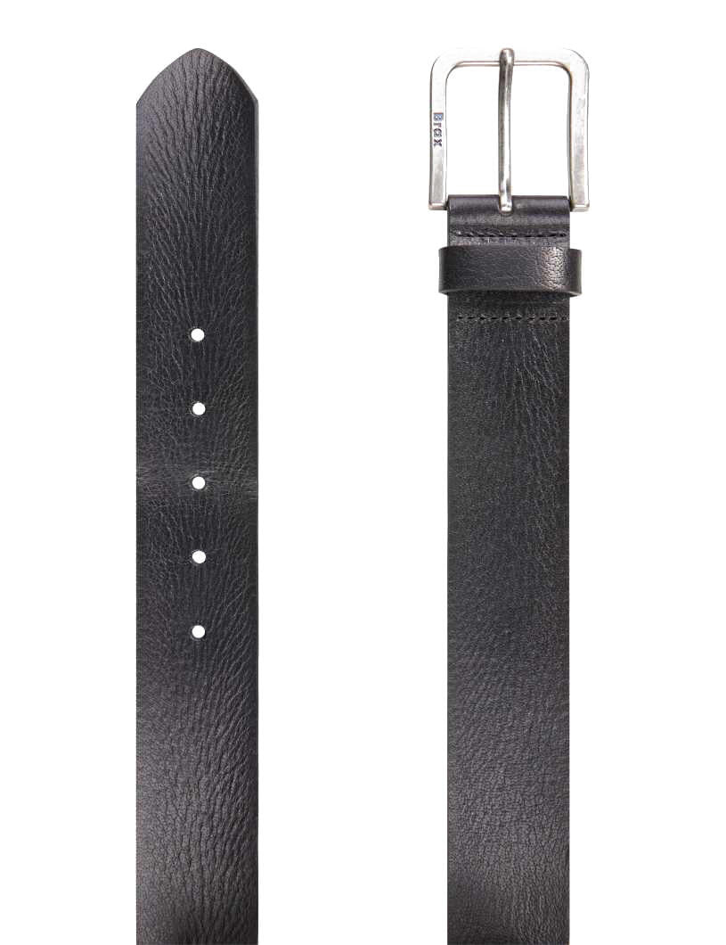 Ledergürtel - 02-black - Schwarz